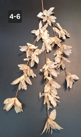 Ramură artificială flori crem vintage - 102cm